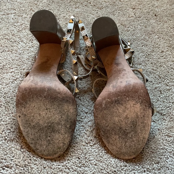 Valentino Rock-stud Caged Block Heel Sandals - Picture 8 of 13